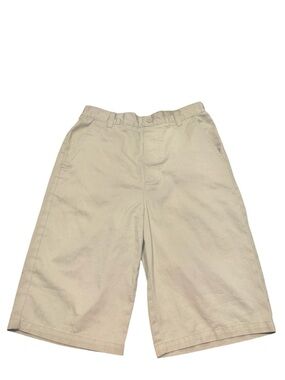 French Toast Khaki Elastic-Waist Shorts with Pockets Boys Size 14